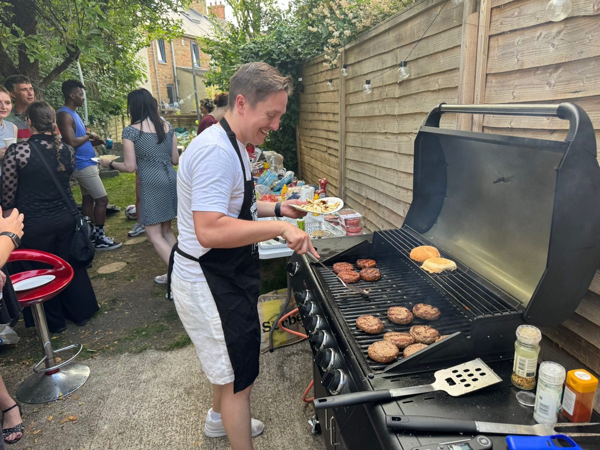 The first IRL back-garden BBQ, April 2025